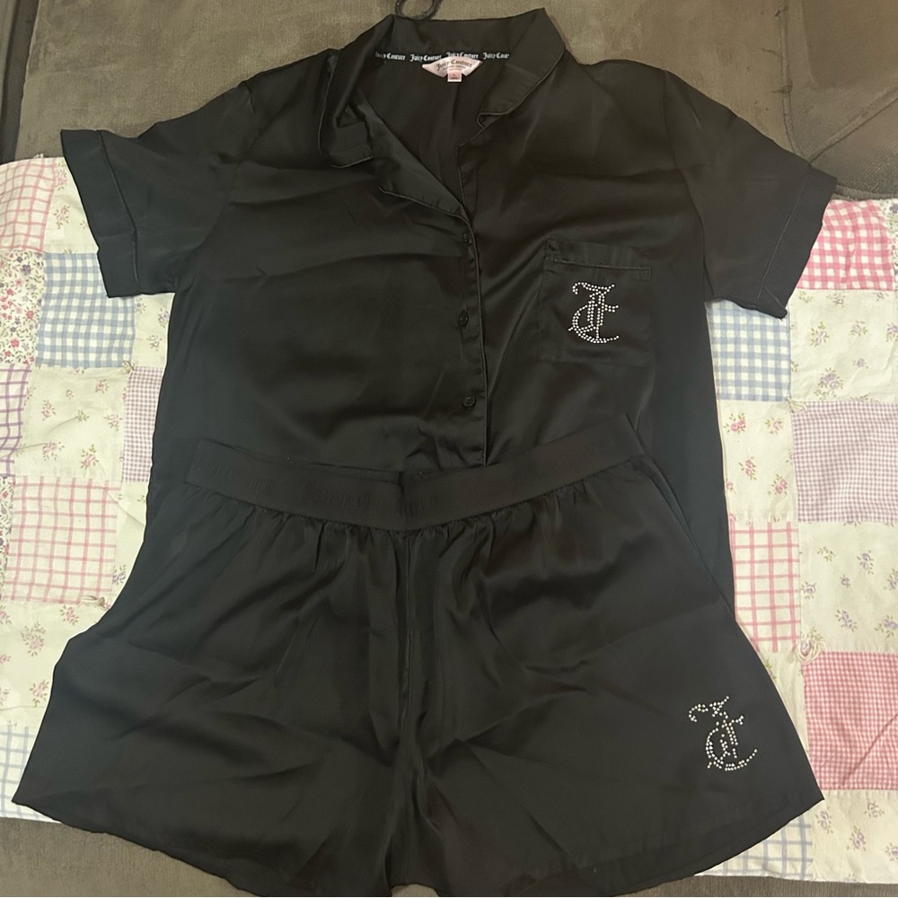 Juicy Couture Black Pajama Set